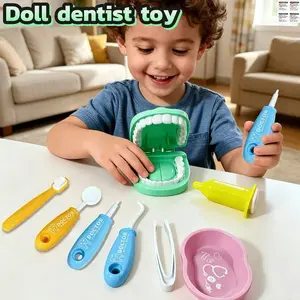 Dental Check Teeth Model Role-Playing Toy, Educational Dental Care Learning Set for Boys and Girls, Unisex Tooth and Mouth Model