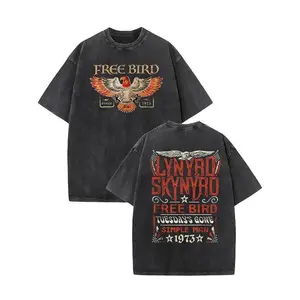 Vintage Lynyrd Skynyrd - FREE BIRD T-Shirt 2 Sided, Lynyrd Skynyrd Shirt, Retro Music Tee, Rock Music Lover Shirt, Vintage Band Shirts Casual Comfort Cotton Fabric Fit Top ,
