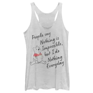 Women's Winnie the Pooh I Do Nothing Everyday Racerback Tank Top