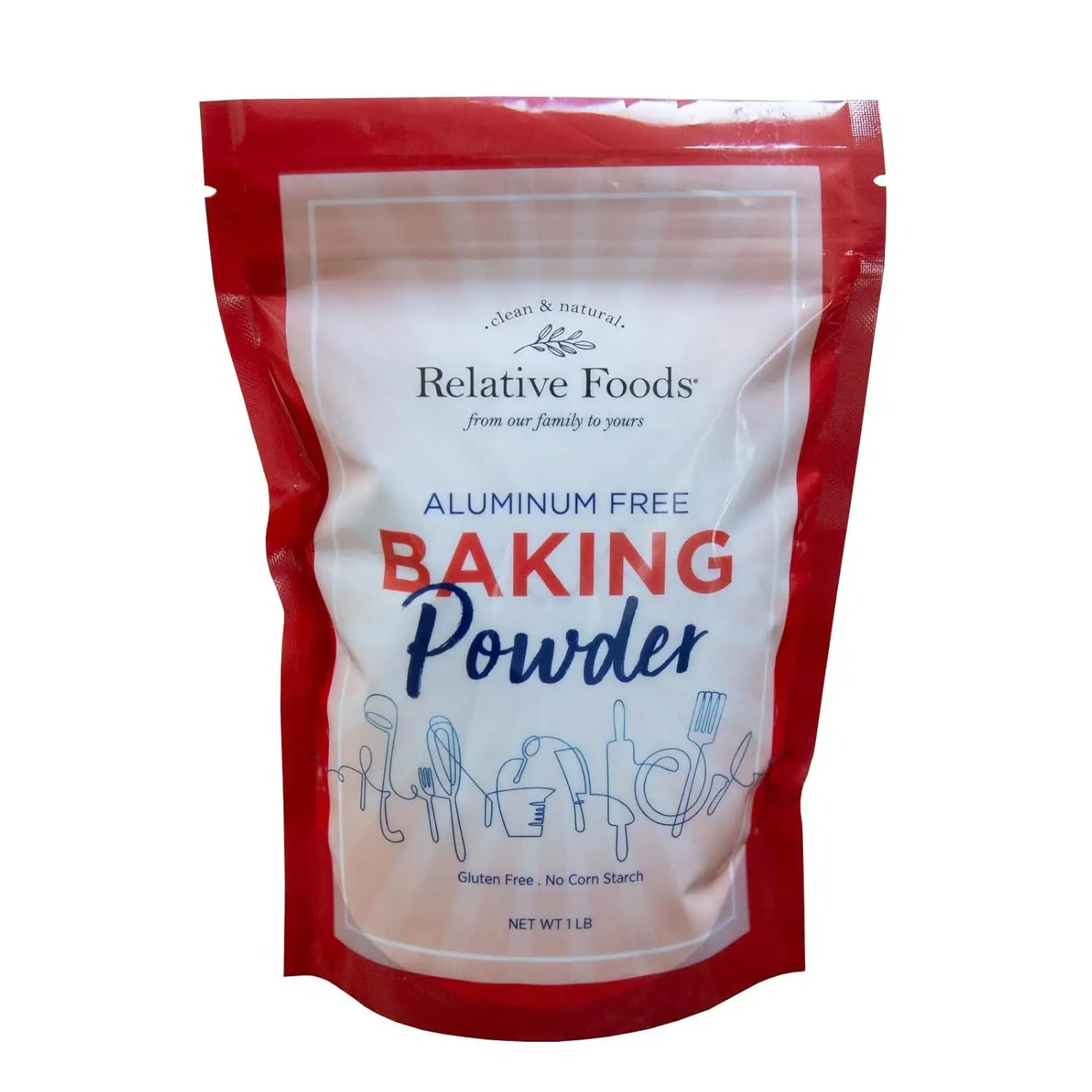 Baking Powder 1 pound No added Aluminum Corn Starch Free Gluten Free Premium leavening agent Made in USA allergen free facility