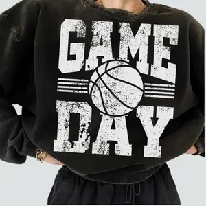 Basketball Game Day Shirt, Retro Basketball Graphic Tee, Sports Mom Shirt For Women, Mothers Day Gift Sweatshirt