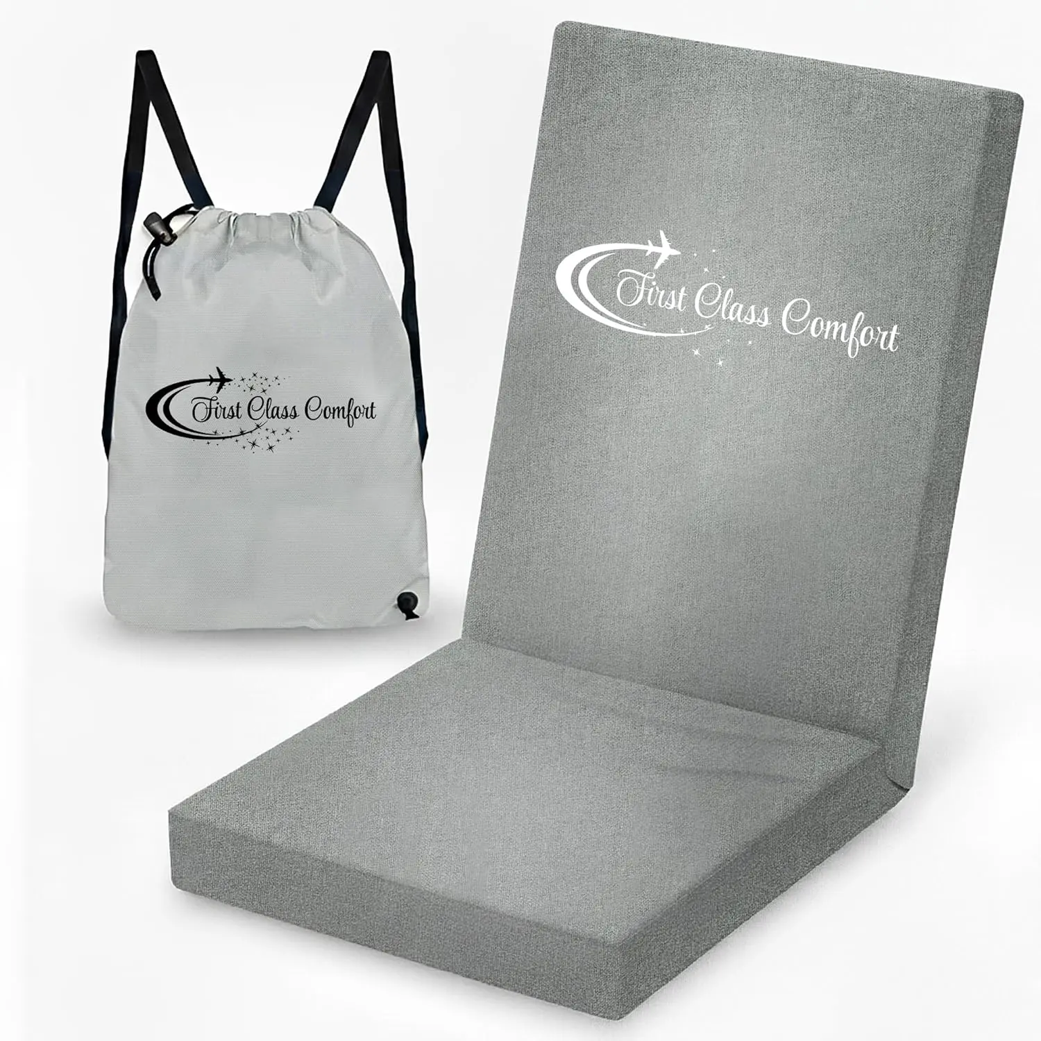 Stratos, Pure Cooling Seat Cushion, Ergonomic, for Airplanes, Office Chairs, Cars, and Trains, Pressure Relief