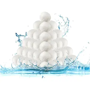 3.5 Lbs Pool Filter Balls Reusable Eco-Friendly Filter Media Replaces 110 Lbs Filter Sand for Sand Filter Pump Improved Water Clarity for Swimming Pools & Filter Pumps