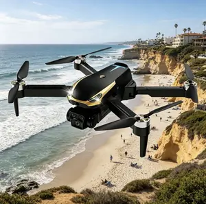 M8 Pro 2026 Foldable Aerial Drone with 4K UHD EIS Anti-Shake Camera, GPS Precise Positioning System, 5G WiFi FPV Real-time Transmission,   Intelligent Obstacle Avoidance, Auto Return, 360° Stunt Roll, 2 Batteries for Adults Beginners Aerial Photography