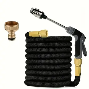 1pc Garden Expandable Hose Soft Tube, Magic Stretchable Garden Water Hose, Durable Flexible Gardening Hose for Outdoor Use, Garden Hose Nozzle, Extendable Garden Hose, Garden Hose Wand