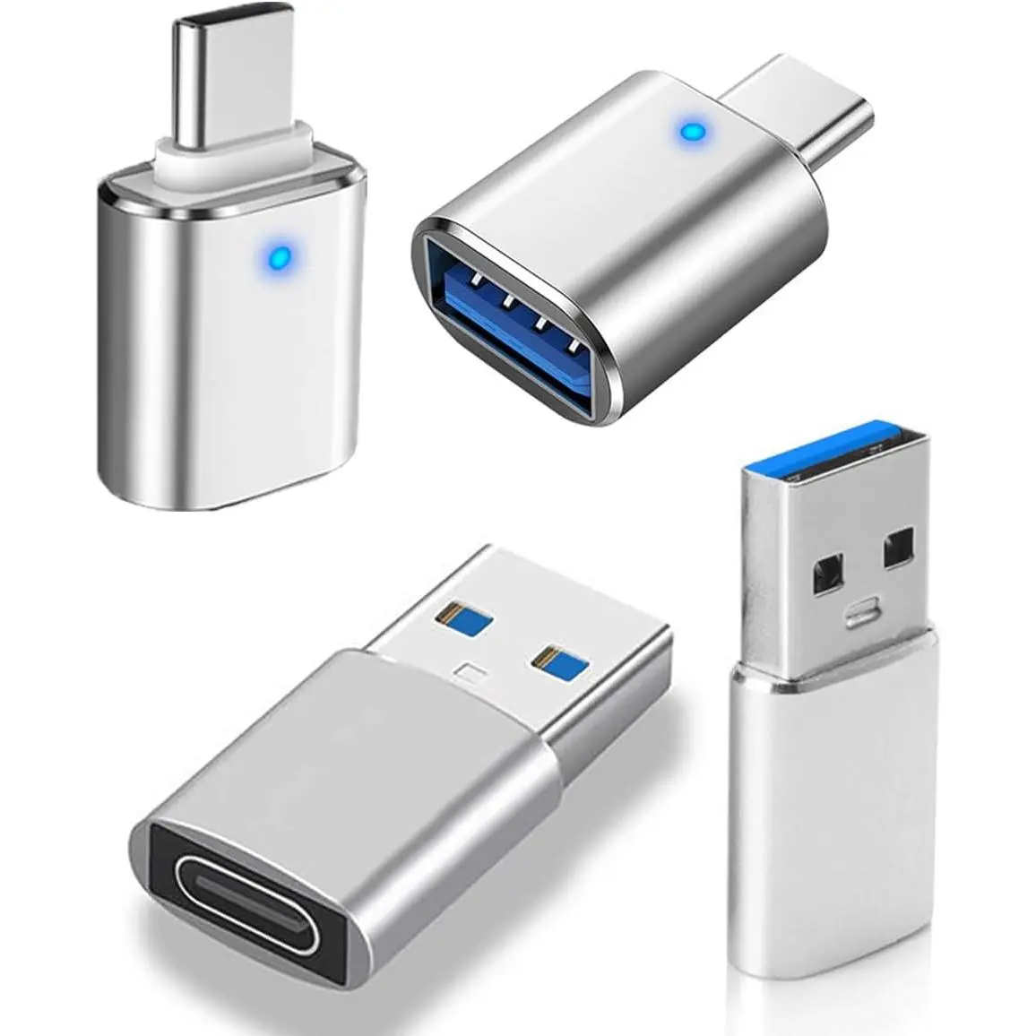 USB Hub 3.0 Splitter, Multiple Port USB Extender and Adapter, USB to Type C OTG Adapter