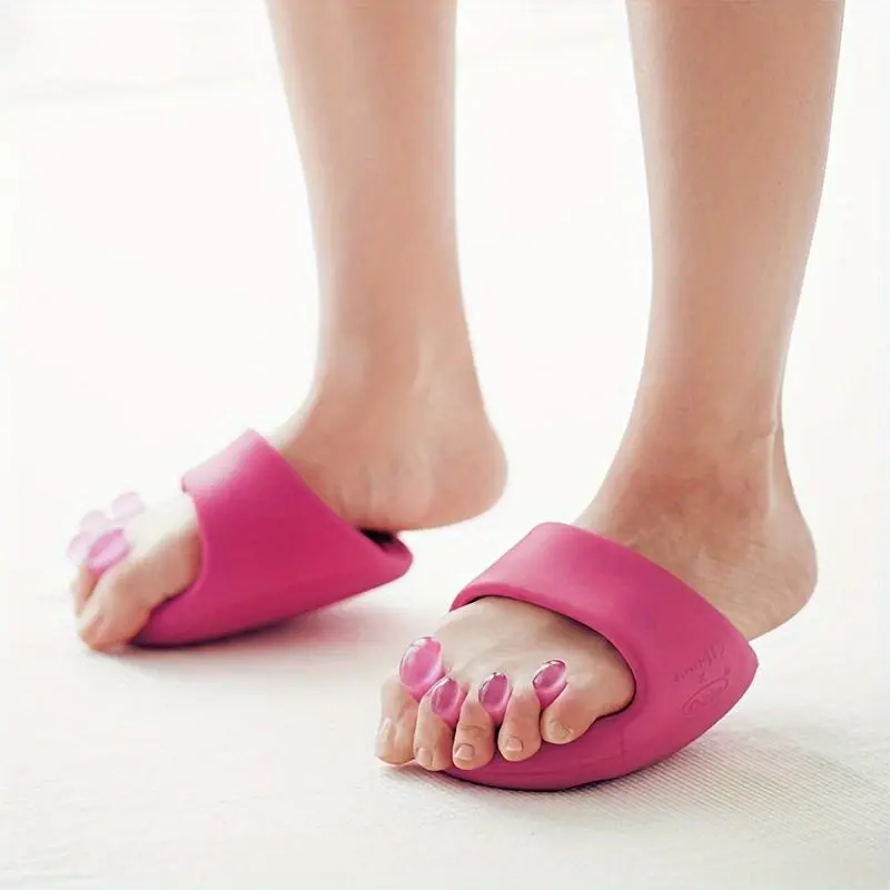 Ergonomic Foot Massage Slippers with Toe Separators, Calf Strengthening & Relaxation Tool, Yoga Exercise Device with Deep Tissue Relief Needle Balls, Unisex, Arch Support Insoles for Home Therapy, Body Care