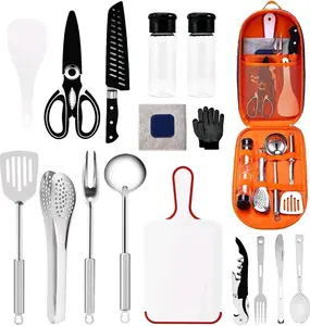 Camping Cooking Utensils Set Kitchenware Cookware Equipment Out/Indoor Gear Kit
