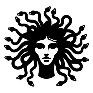 StickaZilla Medusa Permanent Vinyl Decal - 6x5.7" Waterproof Car Sticker - Pick Your Color Truck Accessories