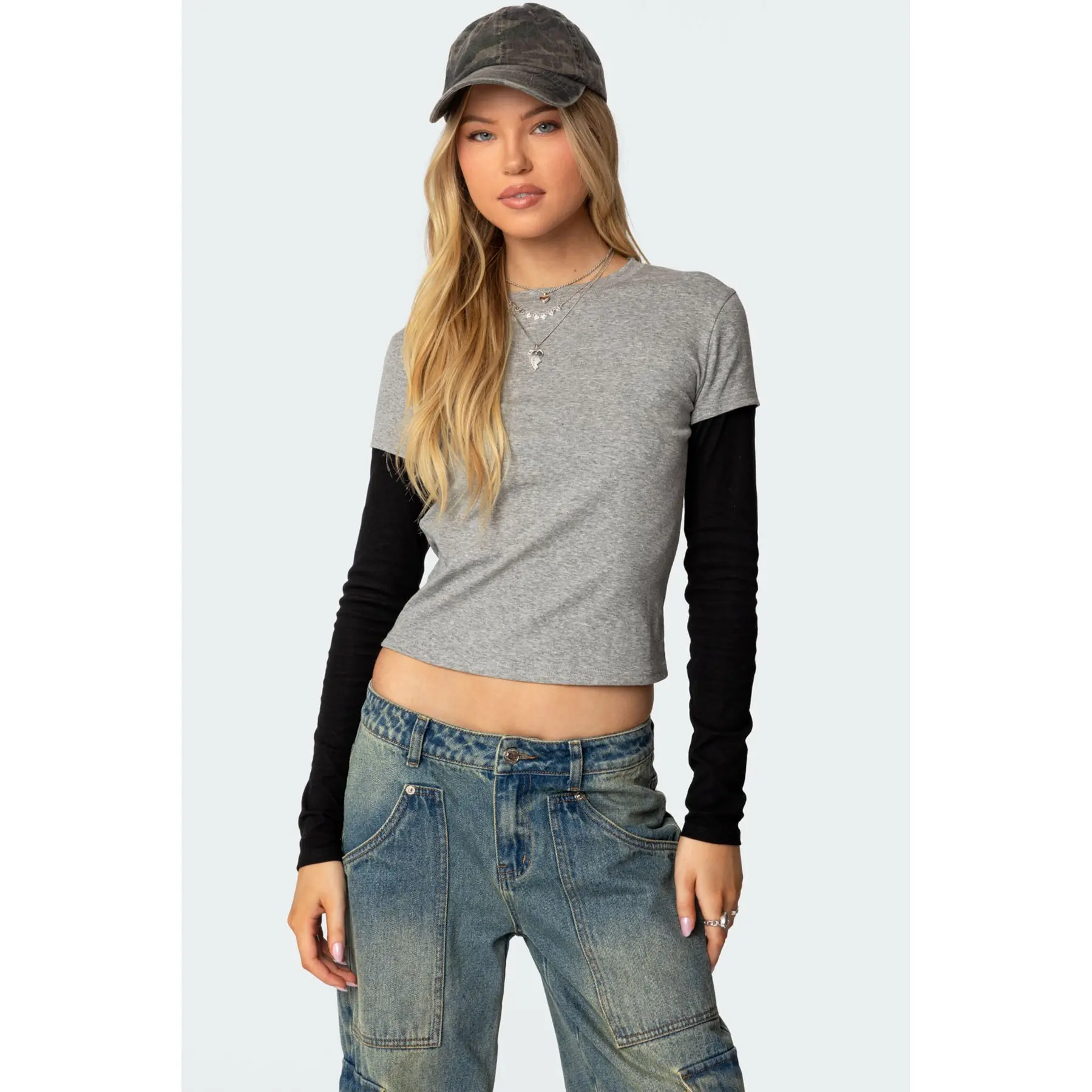 Lucine Layered Long Sleeve T Shirt