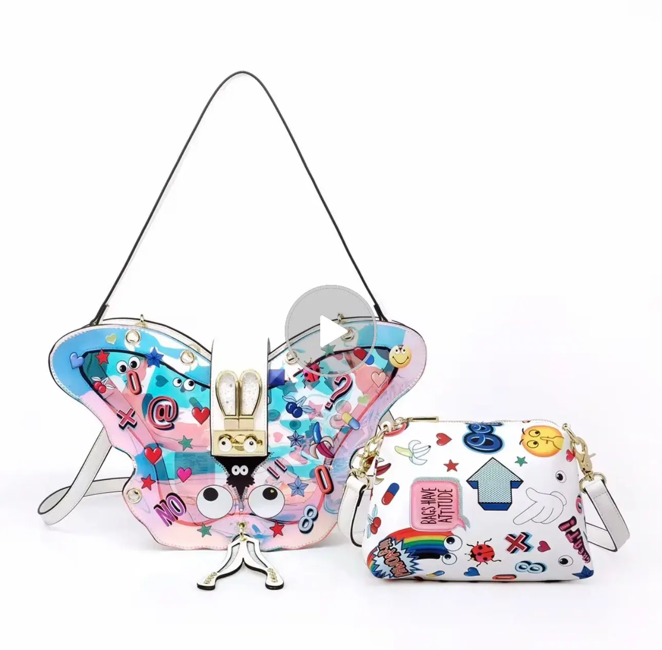 Butterfly Pop Convertible Backpack Purse