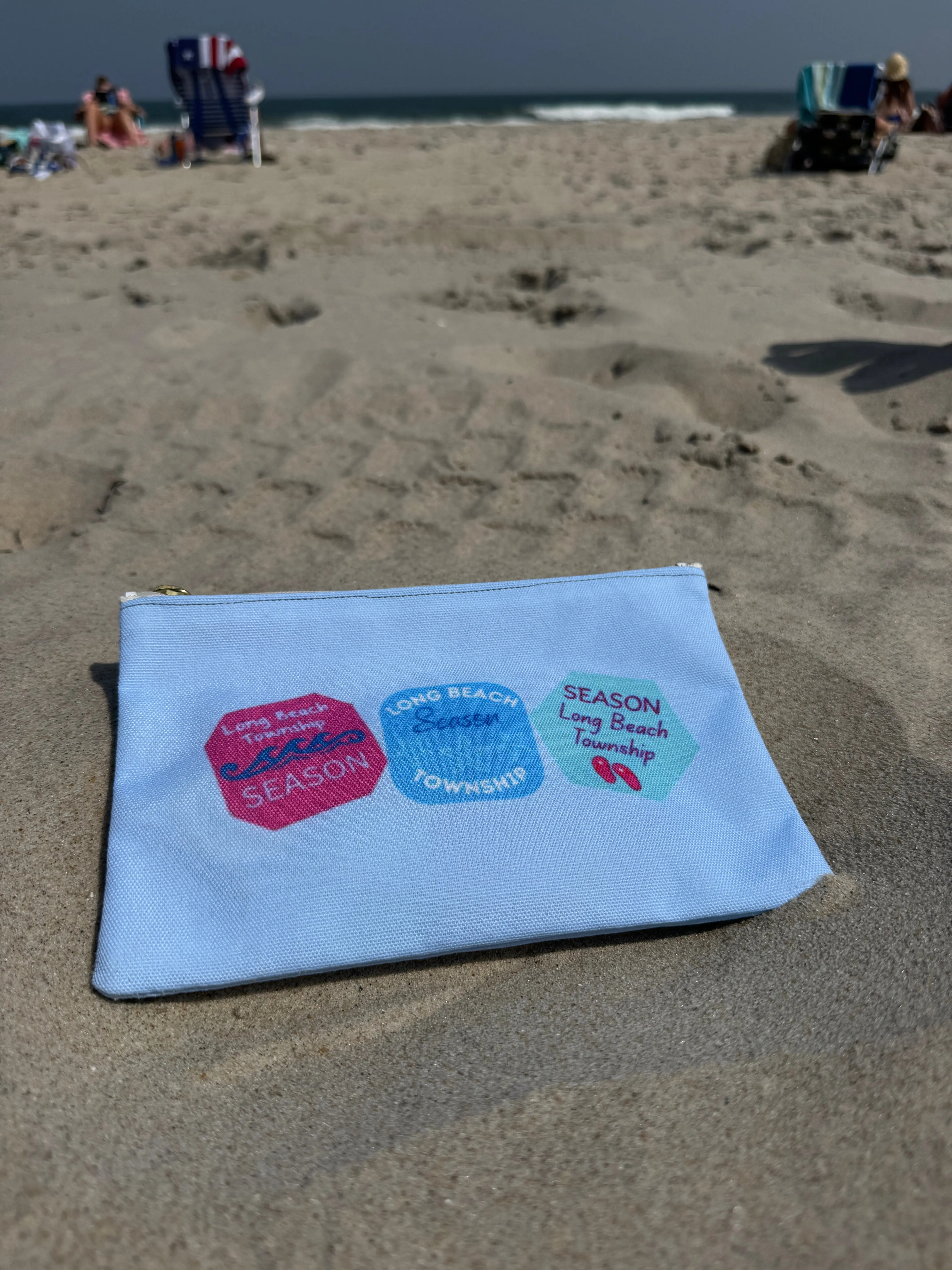 Beach Badge Pouch, Long Beach Township Beach Badge Pouch, Long Beach Township