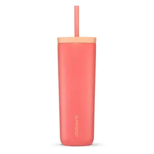 LifeStraw Go Series Water Filter Tumbler Apricot Pink