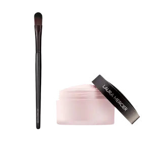 Laura Mercier Secret Brightening Color Correcting Under Eye Setting Powder + Brush Set - Exclusive Kit Include Brush, Smooths and Corrects