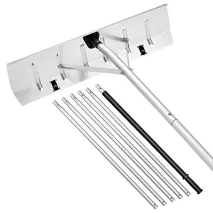 SummerWinsVEVOR Snow Roof Rake, 26 in Aluminum Blade, 7.5-20 ft Adjustable Roof Snow Scraper with Wheels, Anti-Slip Handle Snows Removal Tool, Lightweight House Rooftop Rake for Leaves Debris Removaldealsforyoudays