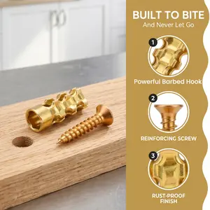 Door Hinge Thread Repair Screws 6x14mm, Heavy Duty Zinc-Plated Expansion Wall Anchors for Stripped Screw Holes, Quick Fix Loose Cabinet & Door Hinges, Home DIY Hardware Repair Kit-YY0