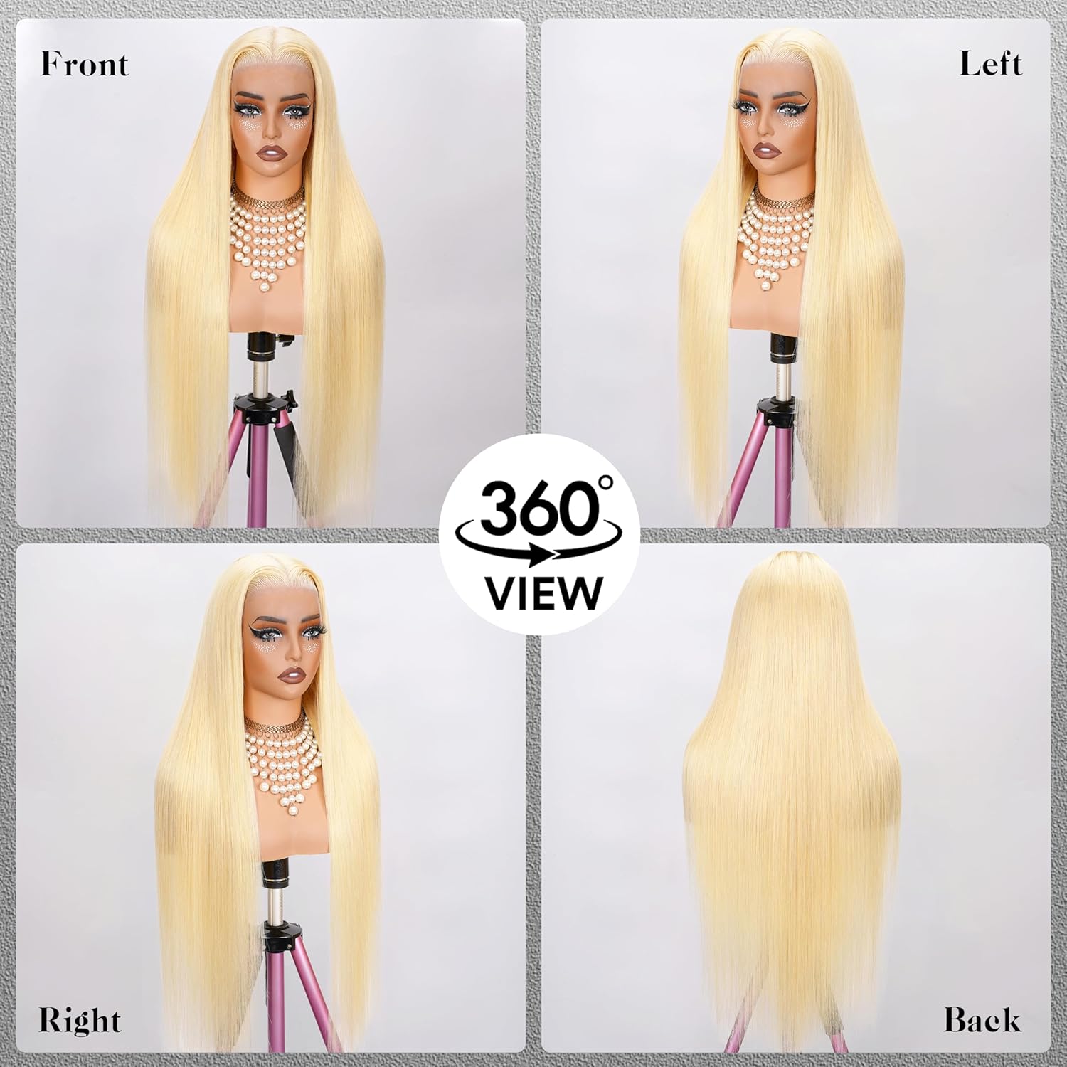 5x5 Glueless Wig Straight Human Hair Wig 613 Blonde Straight Lace Closure Wig For Woman Pre Plucked Pre Cut 180% Density Straight Lace Wig Daily Wear Friendly 5x5 Glueless Wig Straight Human Hair Wig 613 Blonde Straight Lace Closure Wig For Woman Pre Plucked Pre Cut 180% Density Straight Lace Wig Daily Wear Friendly