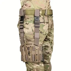 Right Handed CQC Leg Platform Adjustable Strap High Strength Nylon for Outdoor Hunting Holster Magazine Pouch Flashlight Adapter Tactical