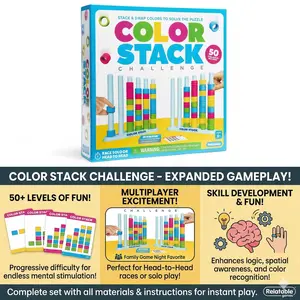 1 set Kids Stacking Game Toys, Color Stack Challenge, Gifts for Boys and Girl