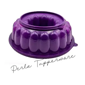 Purple Round Silicone Gelatin Mold, 6-Cup Capacity Bakeware for Kitchen Baking, Silicone Molds