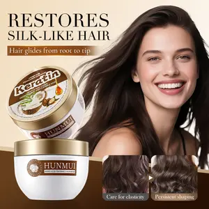 HUNMUI Supreme Amino Acid Fragrance Hair Mask  Keratin Deep Conditioning Hair Mask  Moisturizing & Repairing  For Dry and Damaged Hair  Nourish the hair strands to make them soft and smooth  Suitable for All Hair Types  280ML