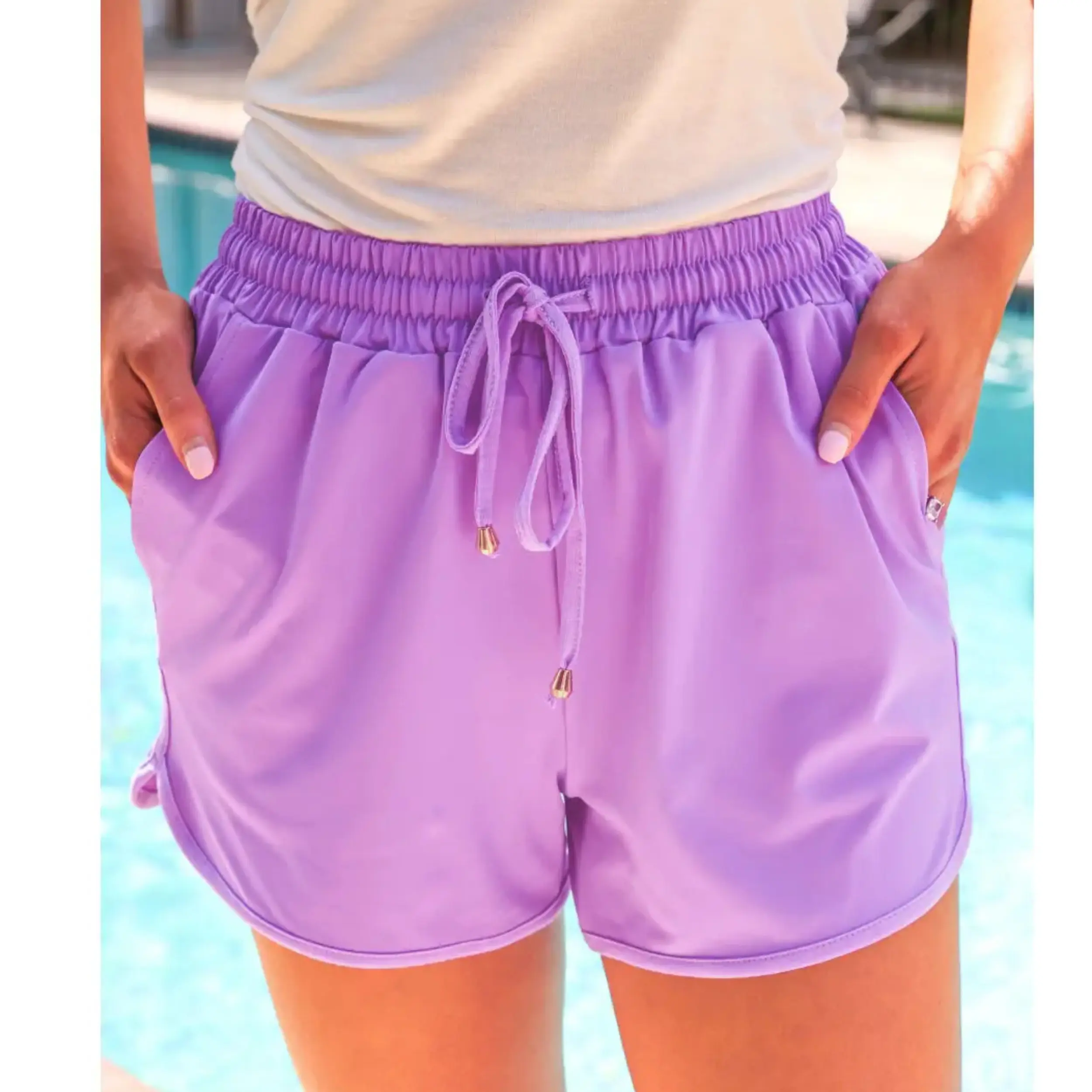 Neon Drawstring Shorts | Comfy Summer Shorts