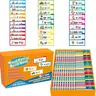Unisex 30-Piece Kids Educational Toys Set (30 Books) - Learning Flash Cards, Alphabet Matching Flash Cards, Phonics Flip Books, Word Family Kits, Classroom Activities, Gifts for Ages 5+ to Build Phonics Skills, Develop Vocabulary, Learn Rhyme Concepts