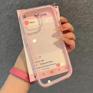 Simple Transparent Style Phone Case for Apple iPhone 16/XR/11/12/13/14/15 Plus Pro Max, Durable Anti-Fingerprint Tpu Protection Casing