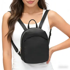 Mini Casual Backpack Lightweight Nylon Shoulder Bag Waterproof Durable Adjustable Straps Compact Size Fits Essentials outdoorfun