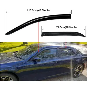Custom Fit Window Rain Guards for Chrysler 300 - All-Weather Vent Shade Deflectors (4PCS) Exterior Accessories