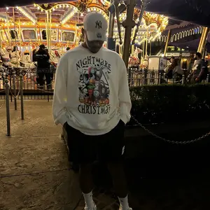 Nightmare Before Christmas Sweatshirt Halloween Spooky Sweater Menswear Hoodie Sweaters Pullover