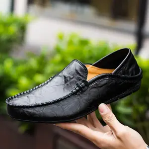 Best-Selling Men’s Black  Loafers – Soft Slip-On Driving Shoes for Work & Everyday Wear mens leather
