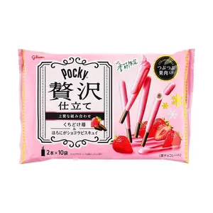 Glico Japan Pocky Strawberry Cream Biscuit Sticks 100.3g - Limited Edition Seasonal Flavor