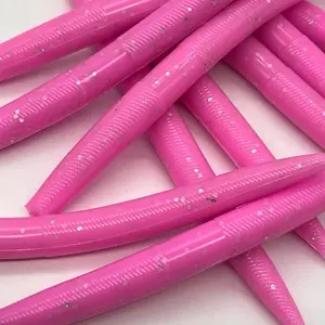 5” senko style  fishing worms  bubble gum color