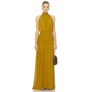 Camila Coelho Yaritza Gown in Chartreuse