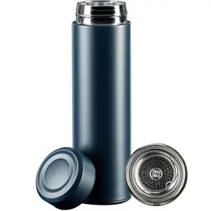 Insulated Water Bottle,17 oz Stainless Steel Thermos, Double Wall Vacuum Simple Modern Water Bottle ， for Coffee, Drinks
