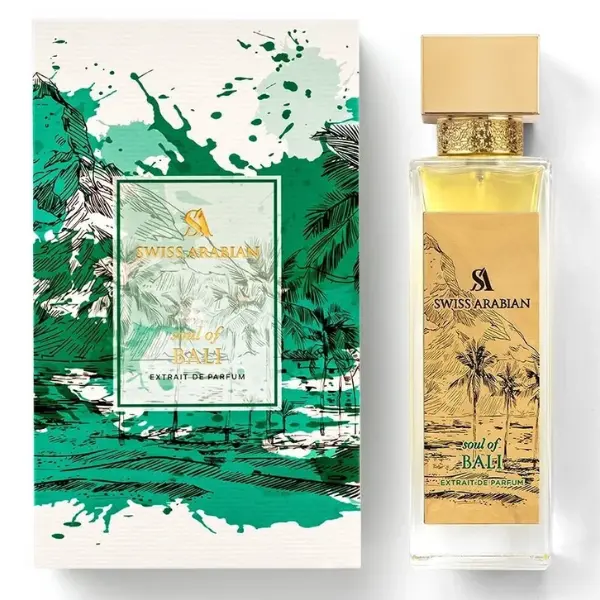Swiss Arabian Soul of Bali Extrait de Parfum | Coconut, Pineapple & Jasmine with Long Lasting Perfume | 3.4 oz | Arabic Perfume for Women and men