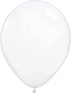 Qualatex 11" Diamond Clear Latex Balloons – 100 Count