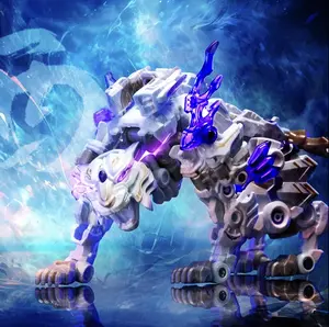 52TOYS Infinity Box IB-03 Baihu White Tiger Deformation Toys Action Figure, Converting Toys in Mecha and Cube, Perfect Birthday Party Gift for Teens and Adults, Based on Tiger