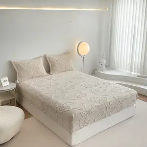 Spring Summer Soft Bed Sheet Set, Anti-Pilling 3D Butterfly Flannel Blanket, King Queen Size, Deep Pocket, Easter Theme Gift