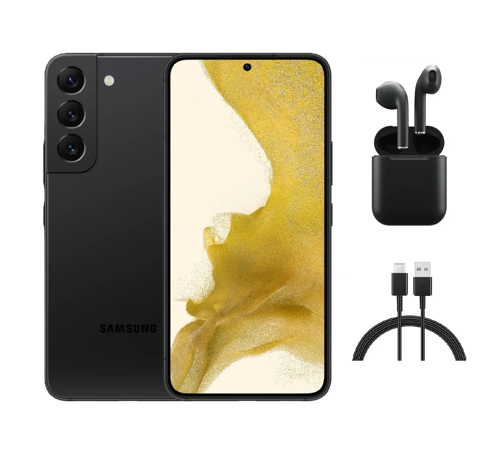 Refurbished Samsung Galaxy S22 5G (AT&T LOCKED) S901U - Good Condition with Wireless Earbuds & 1 Year Warranty