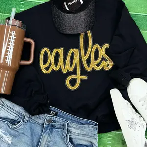 Eagles Gold Sequin Patch