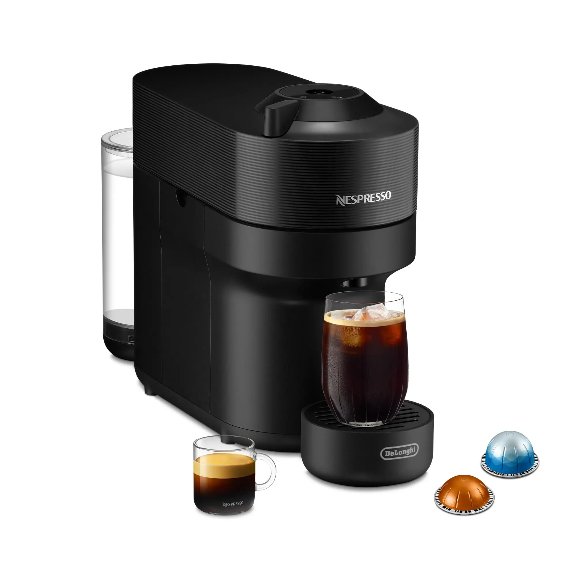 Nespresso Vertuo Pop Coffee and Espresso Maker by De'Longhi, Liquorice Black
