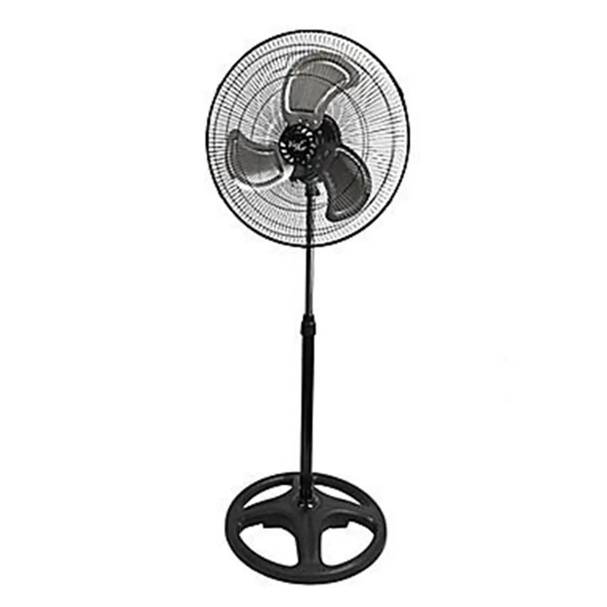 212 MAIN 18 in. Industrial Design Sturdy Heavy-Duty Rotatable Oscillating Pedestal Fan - Adjustable, 3-Speed, Adjustable Flow Rate, 360-Degree Swing, Metal Build, Optimized Circulation, Max Airflow, Cooling, Energy Efficient, Adjustable Speed