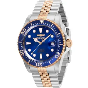 Invicta Men's Automatic Watch - Pro Diver Blue Dial Two Tone Bracelet | 30098
