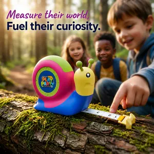 PlayParty-8FT Snail Measuring, Perfect STEM educational tool for early childhood development, Tape, Fidget Toy/STEM Learning for Kids, Gifts for Kids