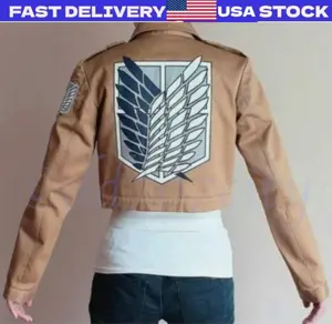 Attack on Titan Shingeki no Kyojin Scouting Legion Halloween Cosplay Jacket Eren