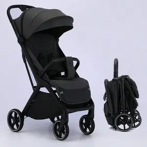 Infant Foldable Stroller - Compact, Breathable, Lightweight Baby Travel Buggy with Widened Sunshade, 1-Touch Fold, Adjustable Backrest, Ideal for Travel