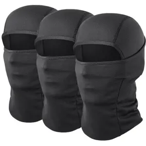 Unisex 3-Pack Quick Dry Breathable Full Face Balaclava Ski Mask, UV Protection Neck Gaiter, Outdoor Sports Gear for Motorcycle Cycling Hiking