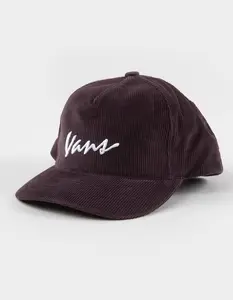 VANS  Mens Script Snapback Hat, Eggplant